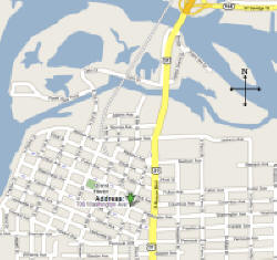 Map to offices of Burda Law,  700 Washington Place, Grand Haven, MI 49417